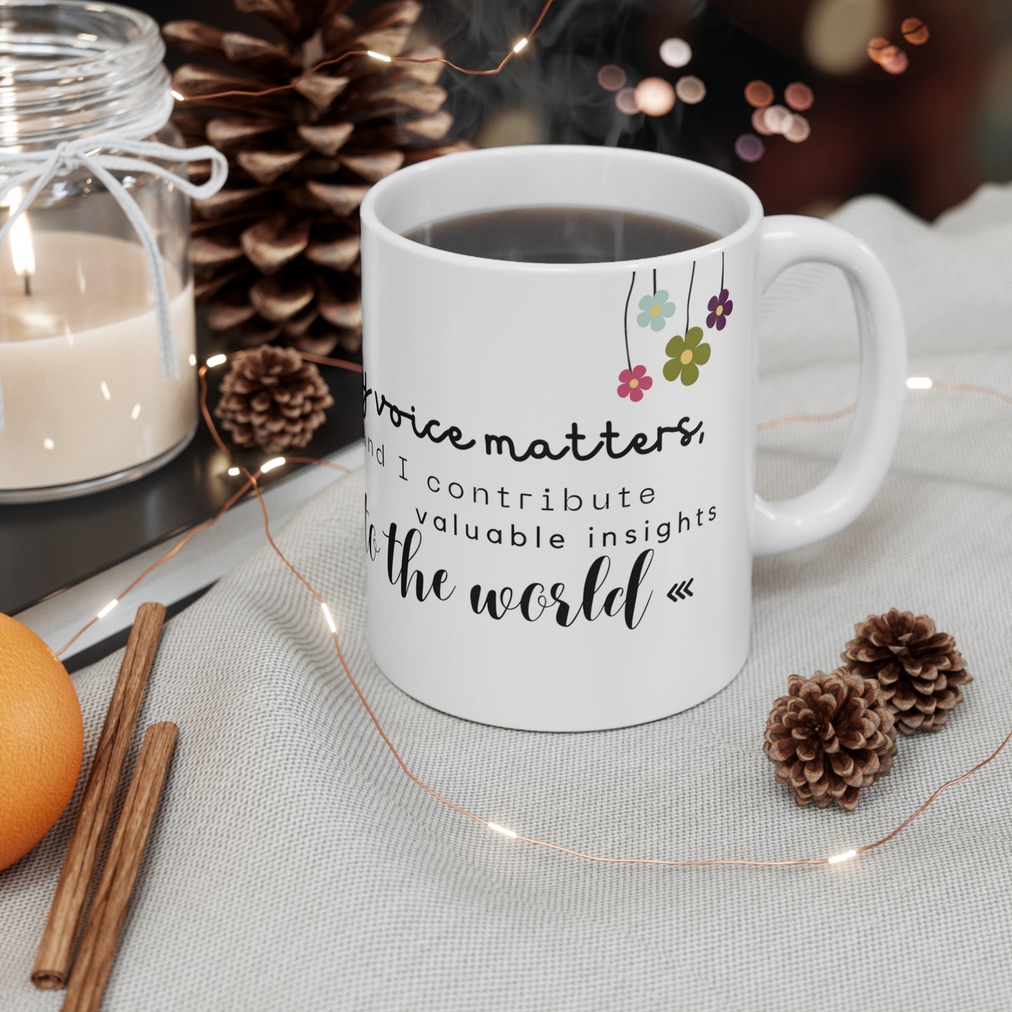 10oz Mug: Empowering Women: Sip Inspiration, Express Your Voice - Shop Now!