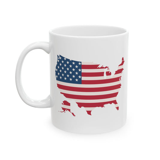 11 oz Patriotic Mug – American Flag Coffee Mug for Everyday Use