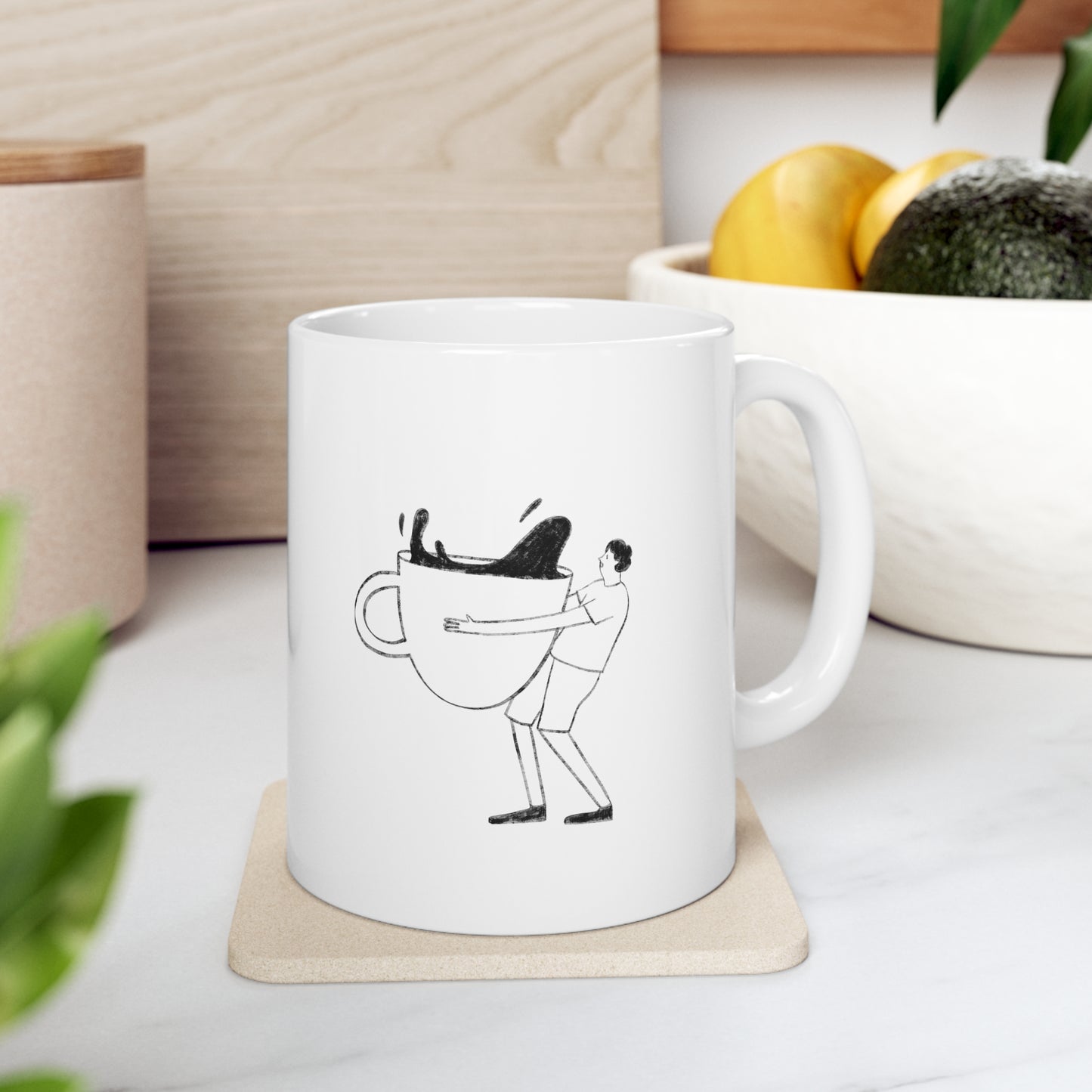 Coffee because Adulting is Hard Ceramic Mug 11oz