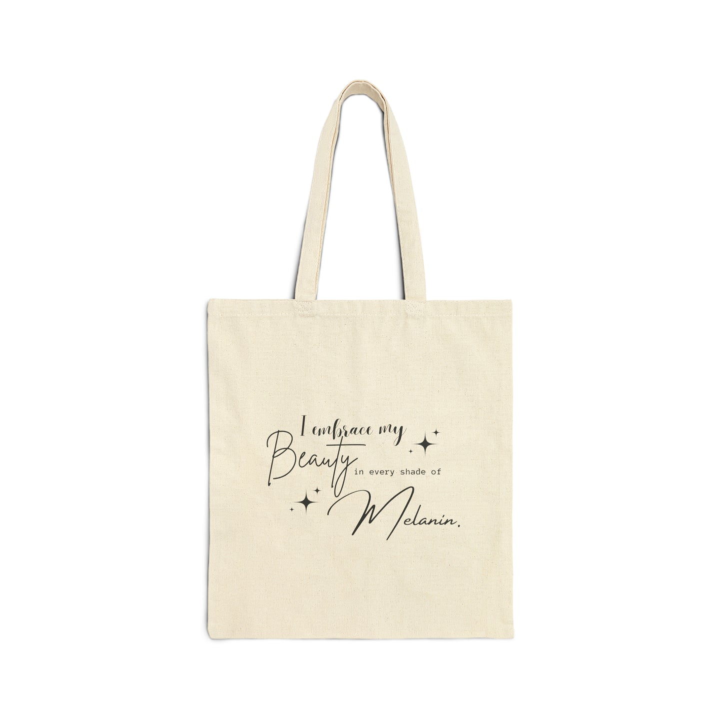 I embrace my beauty Cotton Canvas Tote Bag