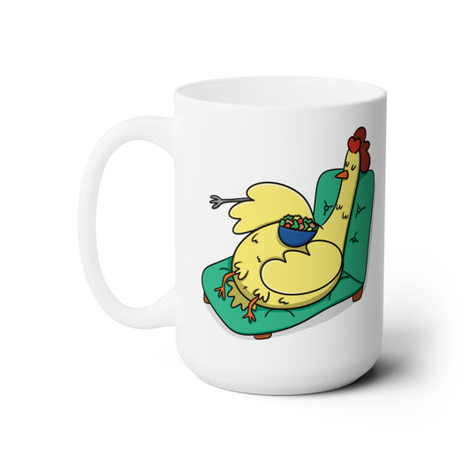 eat your veggies and drink Coffee Ceramic Mug 15oz